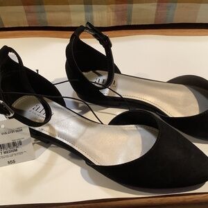 ANA black suede shoes